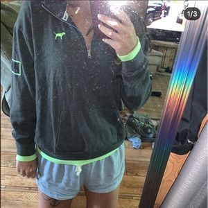 Basically brand new PINK quarter zip